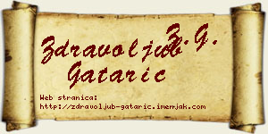 Zdravoljub Gatarić vizit kartica